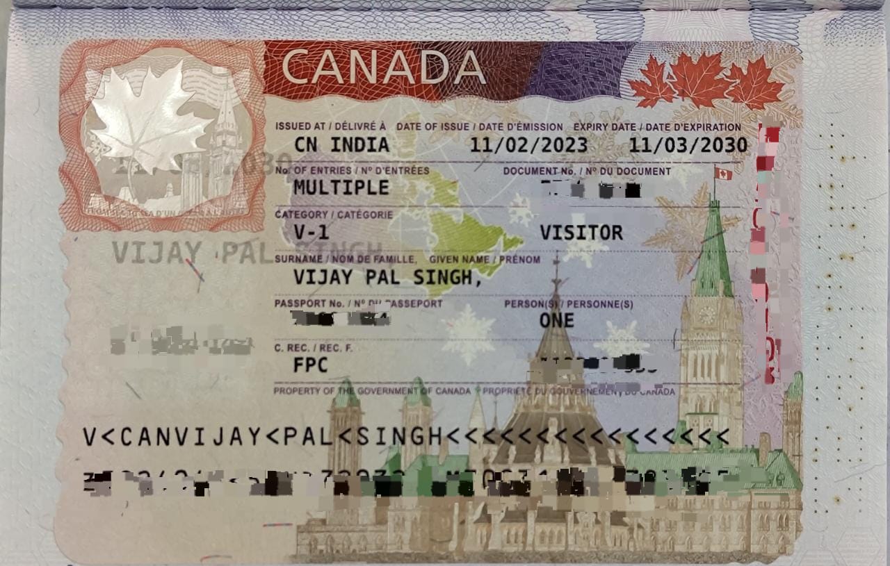 Canada Multiple Entry Tourist Visa